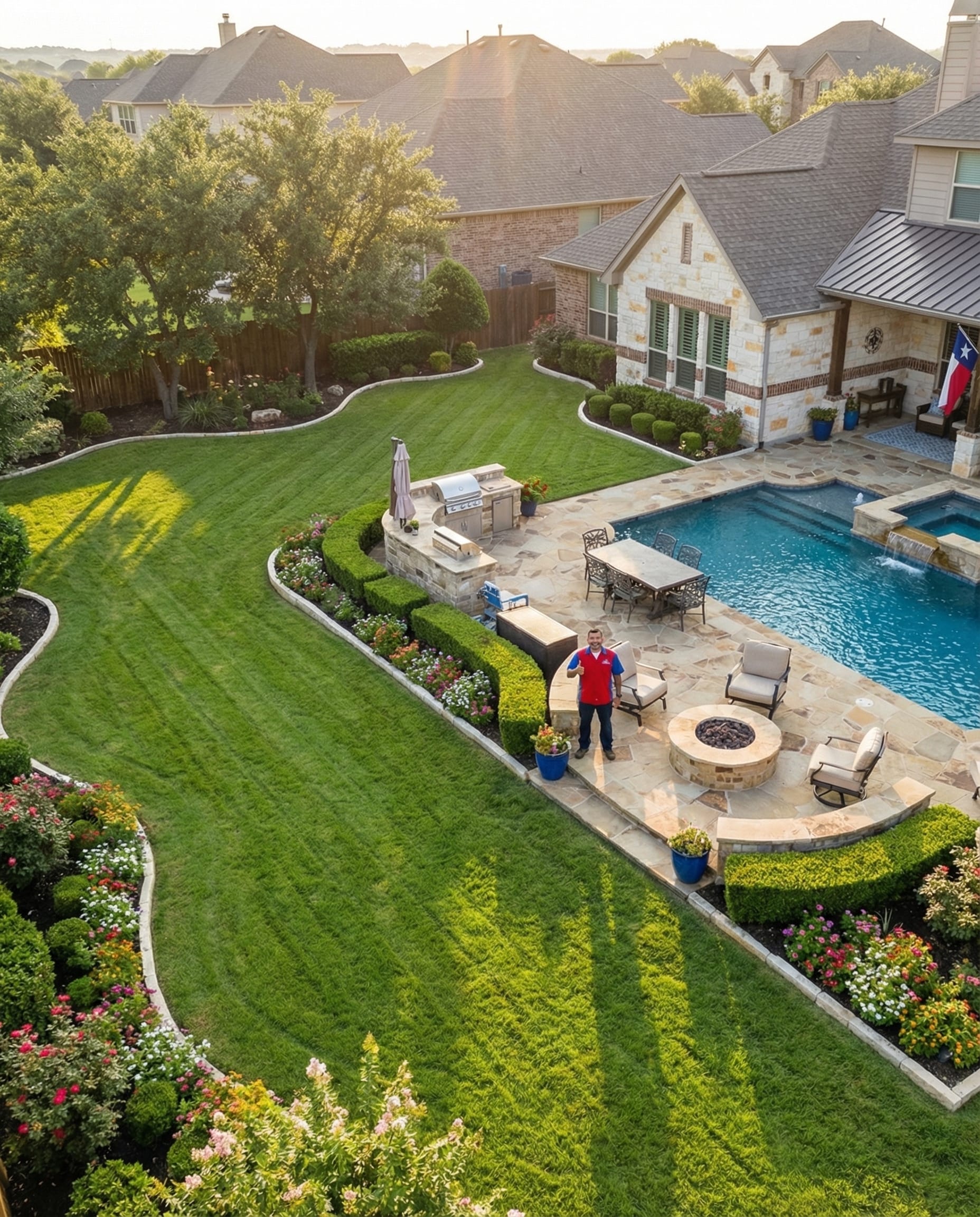Professional lawn care result