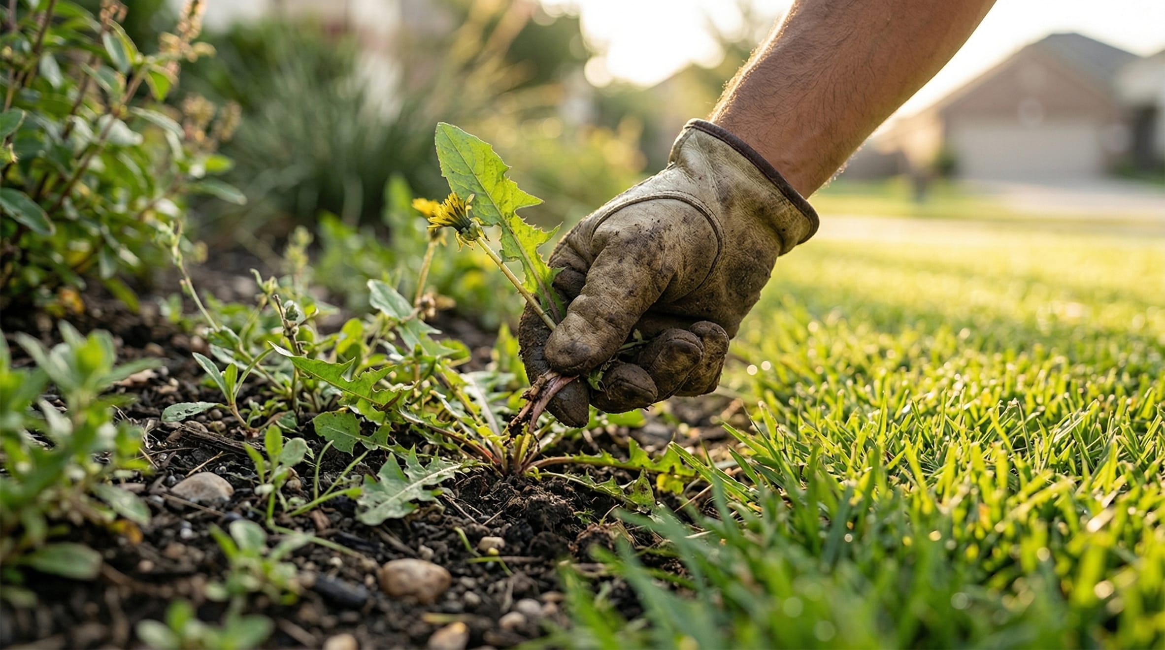 Lawn weeding and fertilizing